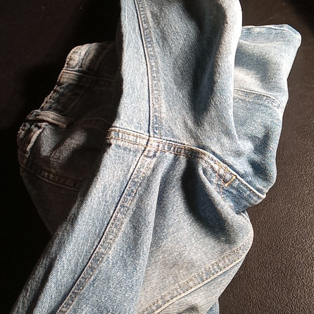 Woman's jeans, good stretch blue. 8 regular. High-rise flare. - Picture 9 of 10